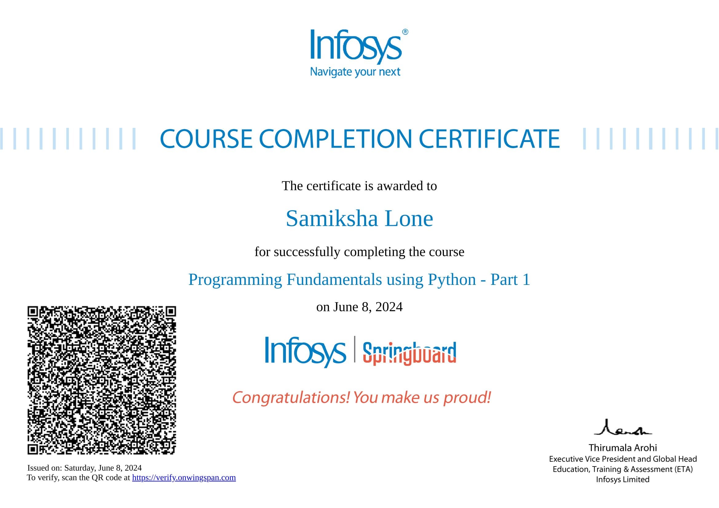 Python Certificate