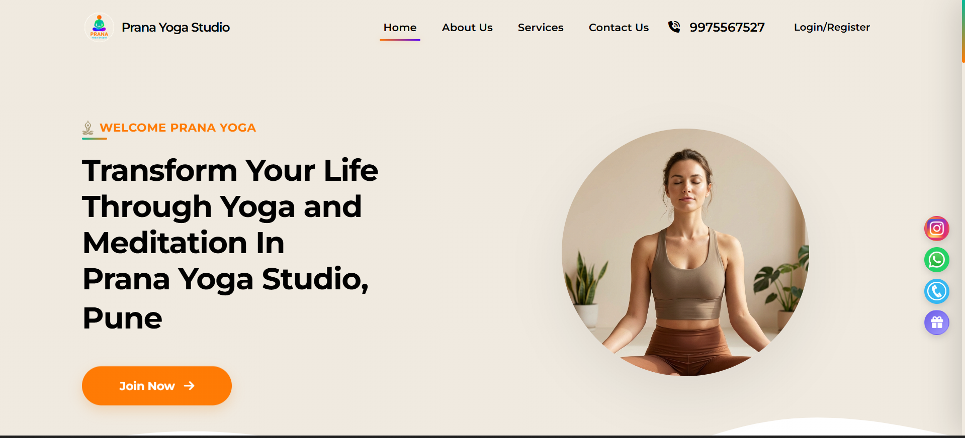 Prana Yoga Studio Platform Dashboard